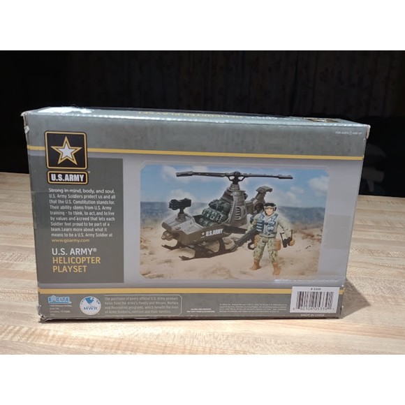 Lot of 3 U.S. Army Playsets Helicopter Playset Defense Bunker Patrol Vehicle New - Picture 11 of 11